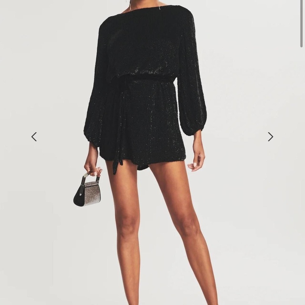 Retrofete Grace Sequin Dress in Black